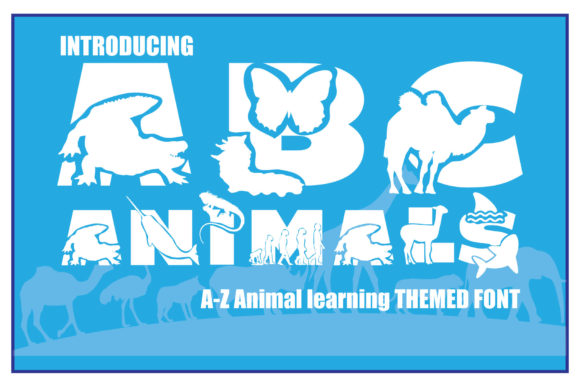 ABC Animals: A Playful Font for Crafters and Product Creators