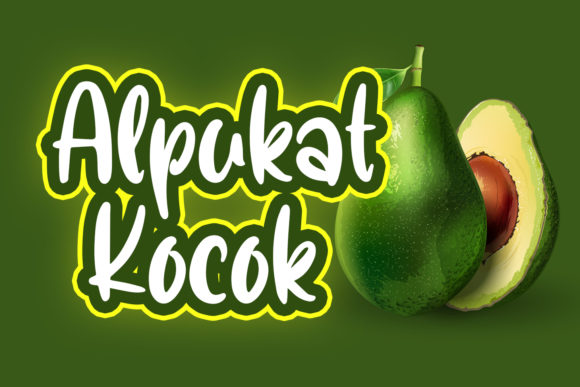 Alpukat Kocok: A Fresh Display Font for Modern Web Projects