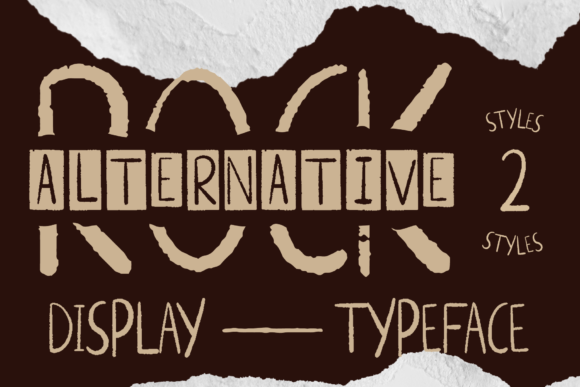 Alternative Rock: A Modern Hand-Drawn Font for Creative Projects
