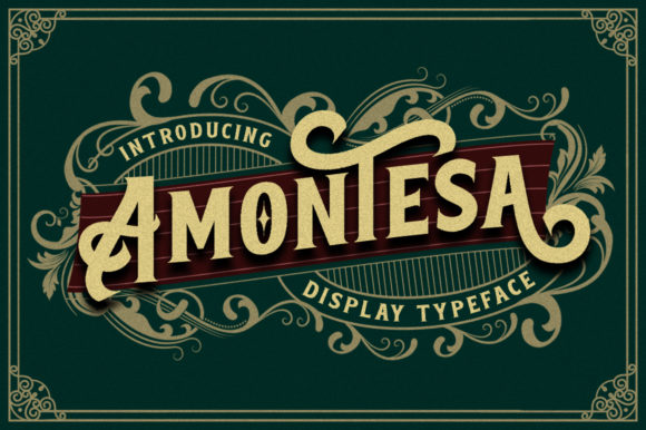 Amontesa: A Vintage Styled Display Font for Web Design