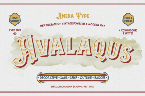 Avalaqus: A Retro Display Font for Bold, Confident Designs