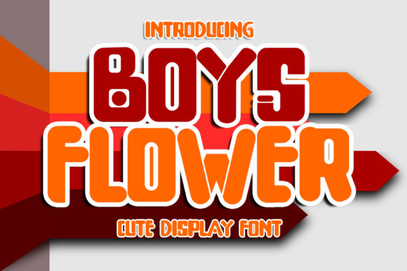 Boys Flower Display Font for Digital Branding and Web Design