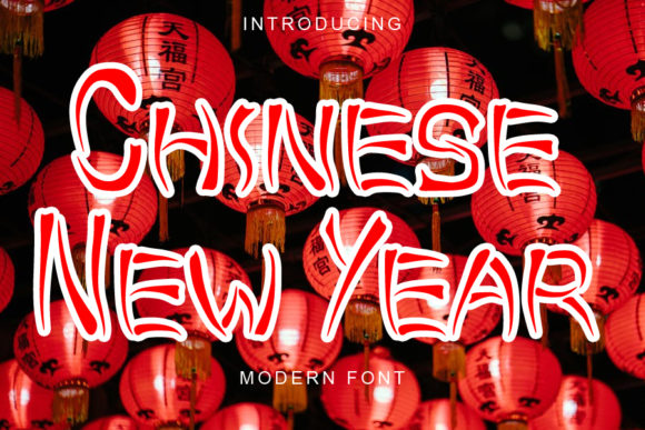 Chinese New Year: A Bold Display Font for Digital Design