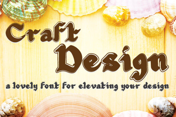 Craft Design Font: A Display Typeface for Editorial Mood