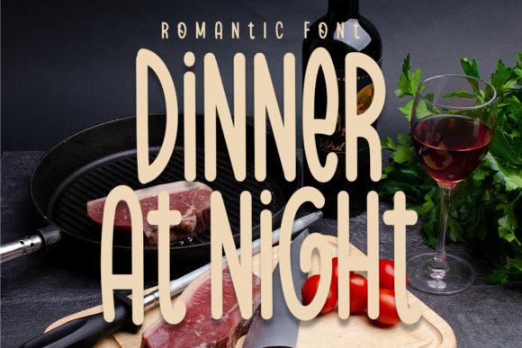 Dinner at Night: The Paint Brushed Font for Maker Projects