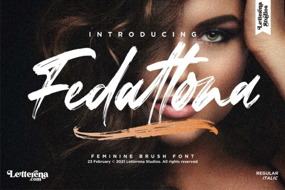 Discover Fedattona: A Trendy Brushed Display Font
