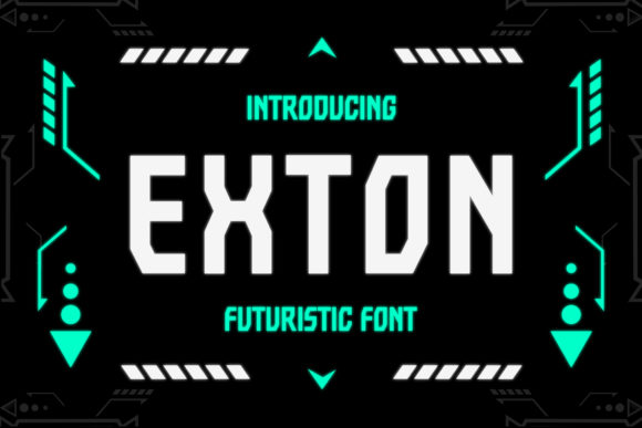 Elevate Your Craft Projects with the Exton Futuristic Font