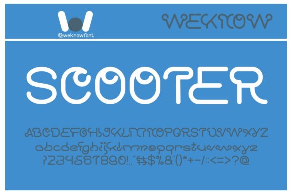 Elevate Your Craft with Scooter Experiment Font