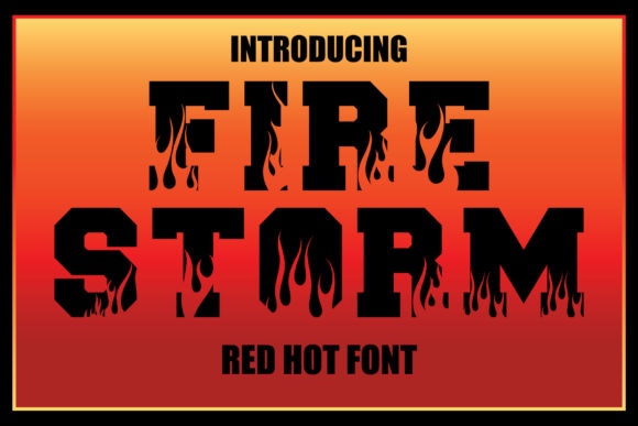 Firestorm Font Review: A Bold Display Typeface for Daring Brands