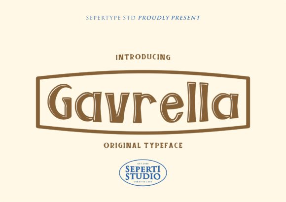 Gavrella: Elevate Your Brand with This Unique Display Font