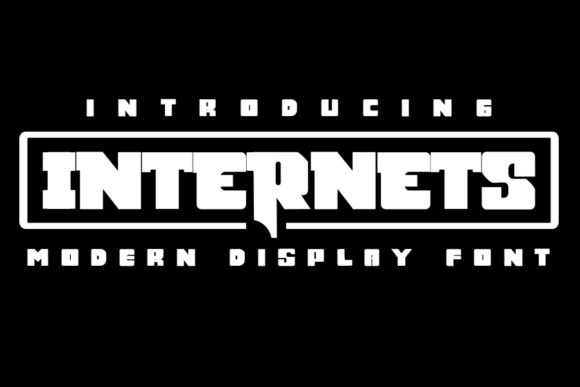 Internets: A Bold Modern Font for Crafts and Printable Designs