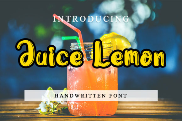 Juice Lemon is a Premium Display Font for Crafty Marketers