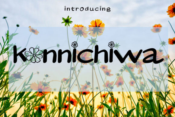 Konnichiwa: A Whimsical Display Font for Editorial Design