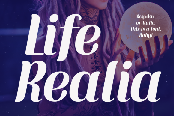 Life Realia: A Modern Display Font for Editorial Design
