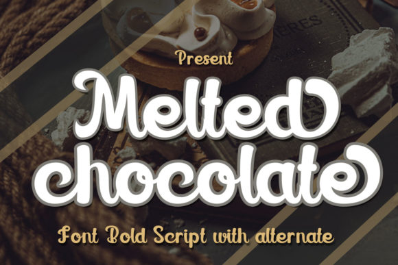 Melted Chocolate Font: A Whimsical Display Typeface for Creative Projects