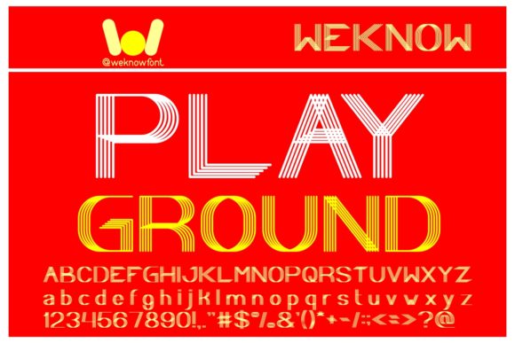 Play Ground Font: A Creative Display Typeface for Makers