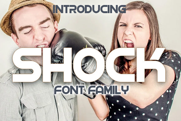 Shock: A Techno Display Font for Bold Business Identity