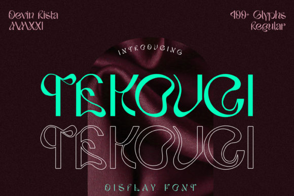Tekouci Font: A Unique Display Typeface for Editorial Design