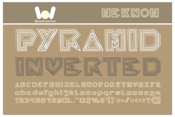 Testing Pyramid Inverted: A Bold Display Font for Digital Projects