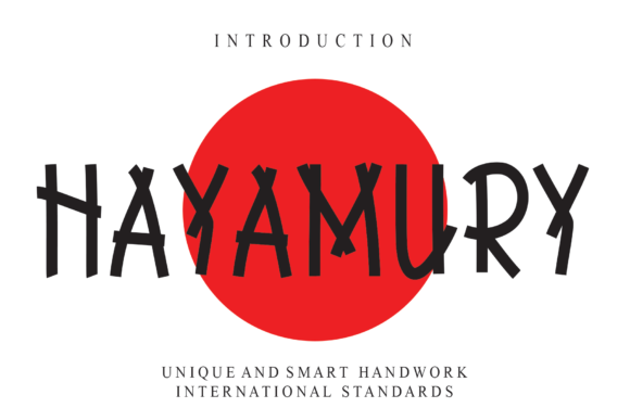 The Hayamury Display Font for Crafters and Product Creators