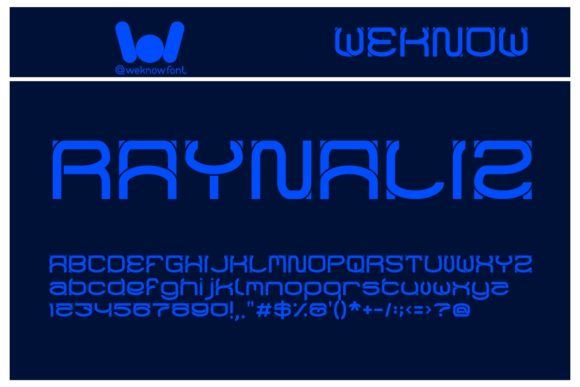 The Raynaliz Display Font for Business Branding