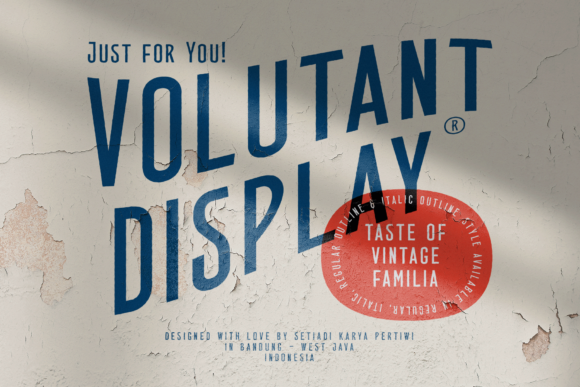 Volutant: A Bold Retro Font for Modern Campaigns