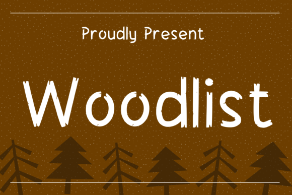 Woodlist: A Versatile Wood-Themed Display Font for Creative Campaigns